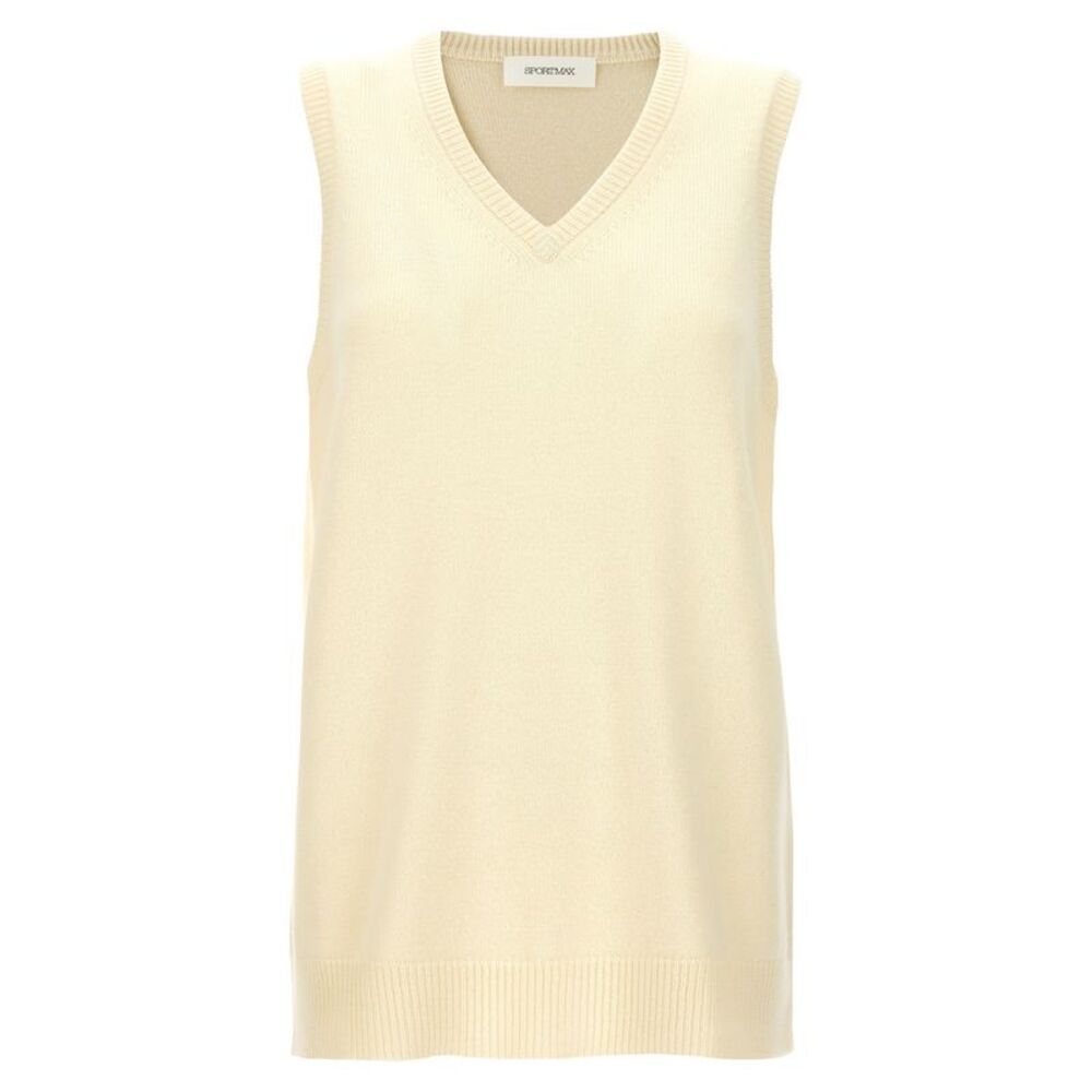 Sportmax Bicolor Wool Sleeveless Women's Jacket